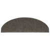 vidaXL kāpņu paklājiņi, pa&scaron;līmējo&scaron;i, 30 gab., 65x21x4 cm, antracīta krāsā, pusapaļi, lieli