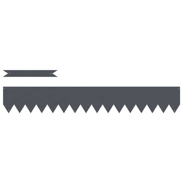 vidaXL Zāliena Apmale 50 pcs Antracīts 100 x 0.05 x 20 cm