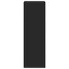 vidaXL augstais skapītis, melns, 45x41x124 cm, inženierijas koks