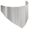 vidaXL Zāliena Apmale 100 x 45 cm Tērauds Sudraba