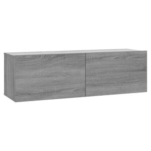 vidaXL TV skapītis, pelēcīga ozolkoka, 100x30x30 cm, inženierijas koks