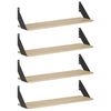 vidaXL Sienas plaukti 4 gab. Sonomas ozols 70 x 20 x 17 cm