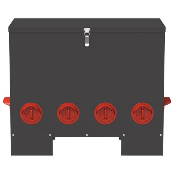 vidaXL Vistas barotava Melna 60,5 x 29 x 51 cm Auksti velmēts tērauds