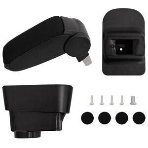 vidaXL Auto roku balsts Melns 11x35x(32-49) cm ABS