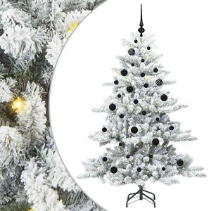 vidaXL Mākslīgā Saliekamā Ziemassvētku Egle su 150 LED Balts 150 cm