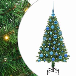 vidaXL Mākslīgā Ziemassvētku eglīte su 150 LED ar statīvu Zaļa 120 cm