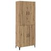 vidaXL Augstais skapītis 2 pcs Artisānā ozols 69,5 x 34 x 180 cm