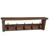 vidaXL Vezums Brūna 50 x 10 x 14 cm Cieta mahagona koks