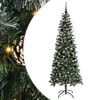 vidaXL Mākslīgā Ziemassvētku eglīte Zaļa 210 cm
