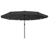 vidaXL Dārza parasols Antracīts un melns 395 x 395 x 245 cm