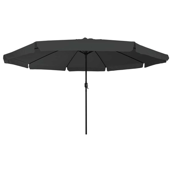 vidaXL Dārza parasols Antracīts un melns 395 x 395 x 245 cm