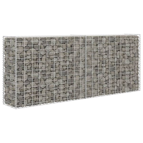 vidaXL gabions, cinkots tērauds, 85x30x200 cm