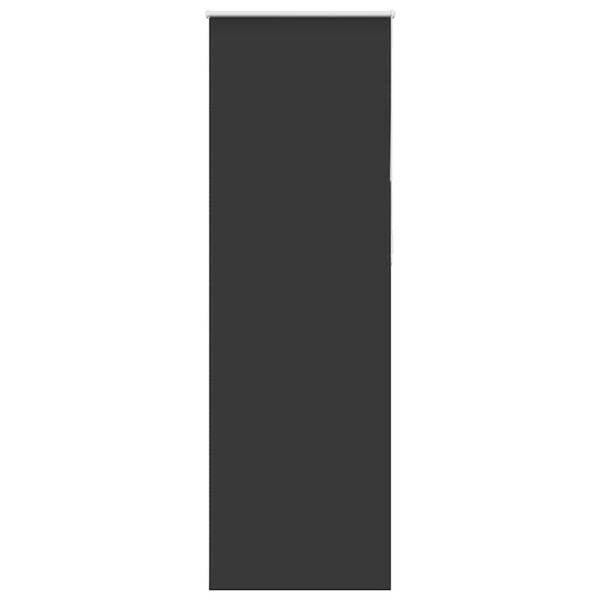 vidaXL rullo žalūzija melna 70x230 cm auduma platums 65,7cm poliesters