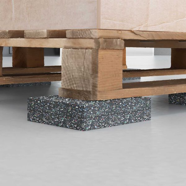 vidaXL Gumijas rullis Melna Gumija