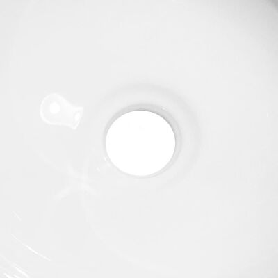 vidaXL izlietne, balta, 28x28x10 cm, keramika