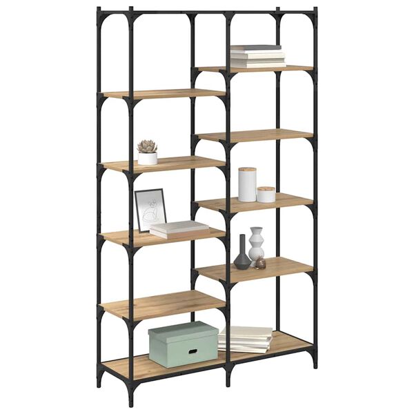 vidaXL Grāmatu plaukts amatnieku ozola 100 x 32 x 170 cm