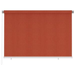 vidaXL āra rullo žalūzijas, 225 (platums) x 140 (augstums) cm, terakota, HDPE