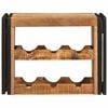 vidaXL Vīna plaukts Brūna 100 x 45 x 33 cm Ciets raupjais mango koks