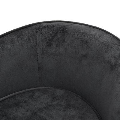 vidaXL dīvāns suņiem, tumši pelēks, 69x49x40 cm, plīšs
