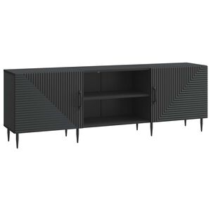 vidaXL Televizora skapī&scaron;a Melns 150 x 31 x 50 cm Inženierijas koks