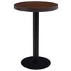 vidaXL bistro galds, tum&scaron;i brūns, 60 cm, MDF