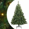 vidaXL Mākslīgā Ziemassvētku eglīte su 150 LED Zaļa 120 cm PE un PVC