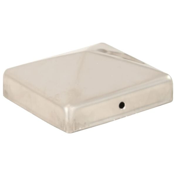 vidaXL stabu cepurītes, 6 gab,. nerūsējo&scaron;s tērauds, 81x81 mm