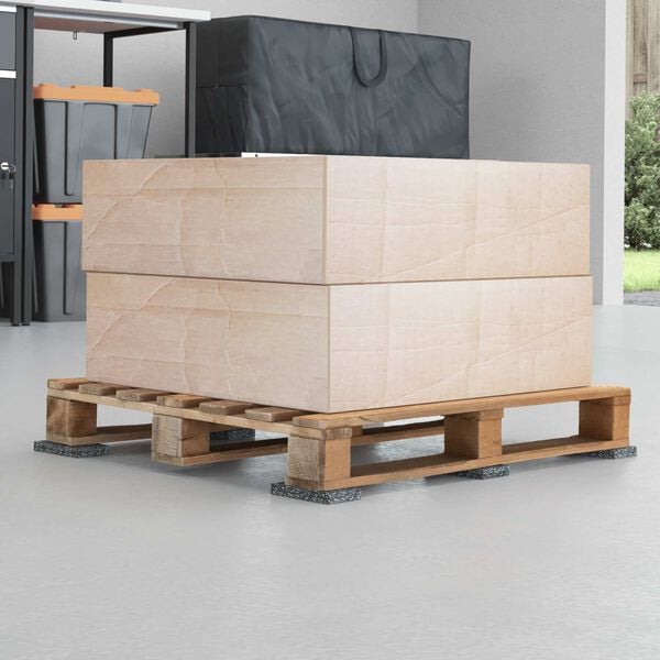 vidaXL Gumijas rullis Melna Gumija