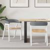 vidaXL Ēdamkrēsli 2 pcs Balts 54 x 57 x 73 cm Ciets gumijas koks