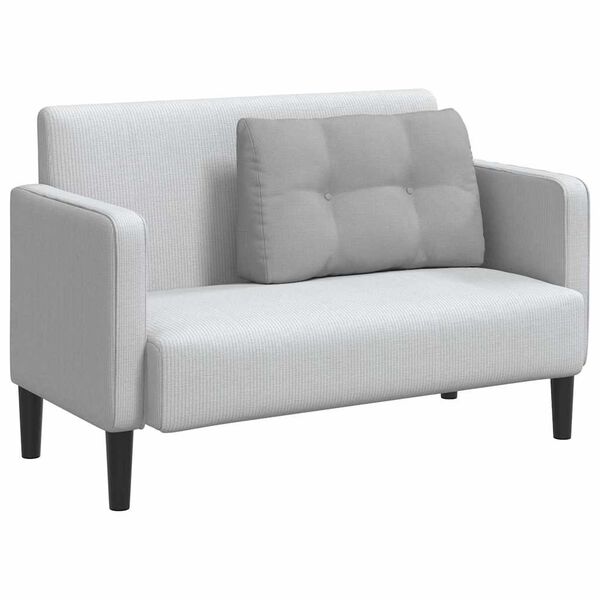 vidaXL Atpakaļ spilvens Mākoņu pelēka 80 x 24 x 50 cm audums