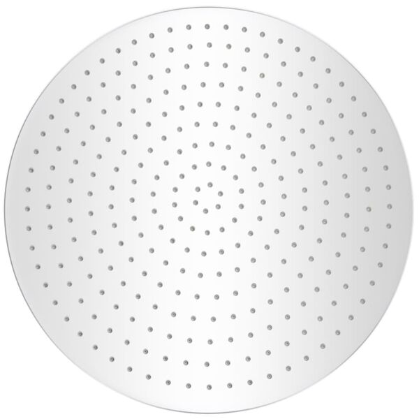 vidaXL lietus tipa du&scaron;as galva, nerūsējo&scaron;ais tērauds, 50 cm, apaļa