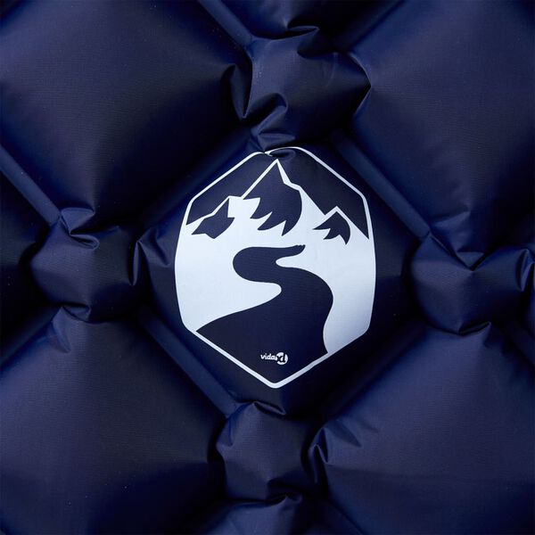 vidaXL piepū&scaron;ams kempinga matracis, vienvietīgs, 190x58x6cm tum&scaron;i zils