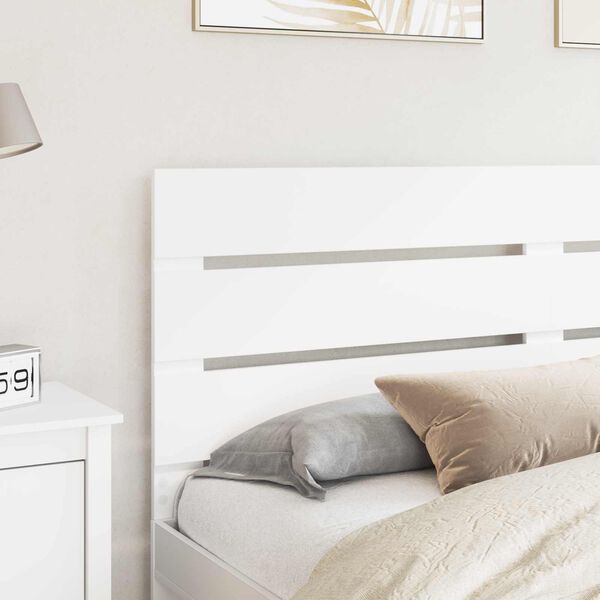 vidaXL Galvgalis Balts 100 cm Inženierijas koks