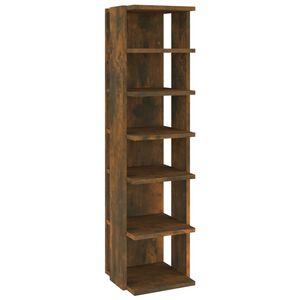 vidaXL apavu plaukts, ozolkoka krāsa, 27,5x27x102cm, inženierijas koks