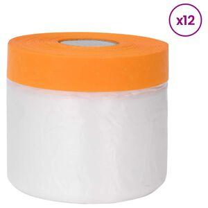 vidaXL Putekļu līdums ar līmējo&scaron;o lenti 12 pcs 55 x 3300 cm HDPE