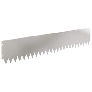 vidaXL Zāliena Apmale 10 pcs 103 x 20 cm Tērauds Sudraba