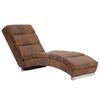 vidaXL zvilnis, brūna mākslīgā zam&scaron;āda