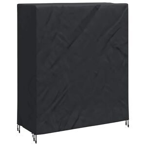 vidaXL Pingponga galda pārklājs Melna 165 x 70 x 185 cm audums