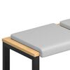vidaXL Solspilvens 2 pcs Tekstūrēts samts Gai&scaron;i pelēka Dziļums 35 cm