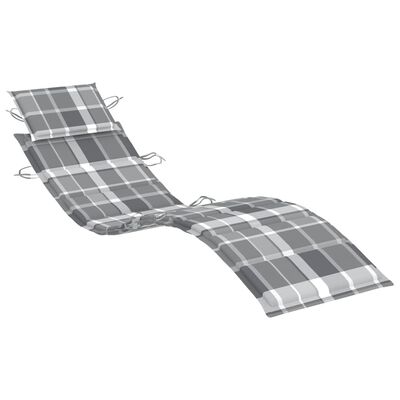 vidaXL dārza sauļošanās zvilnis ar matraci, akācijas masīvkoks