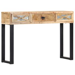 vidaXL konsoles galdiņ&scaron;, 110x30x76 cm, mango masīvkoks