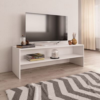 vidaXL TV skapītis, 120x40x40 cm, balts, skaidu plāksne