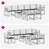 vidaXL Āra dīvānu komplekts 9 pcs Dabiska Cietā akācijas koks