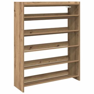 vidaXL apavu plaukts koka krāsā 80x25x100 cm inženierijas koks