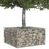 vidaXL Gabions pacelta gulta Sudraba 80 x 80 x 40 cm Cinkots tērauds