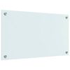 vidaXL Virtuves aizsargpanelis Balts 70 x 40 cm rūdīts stikls