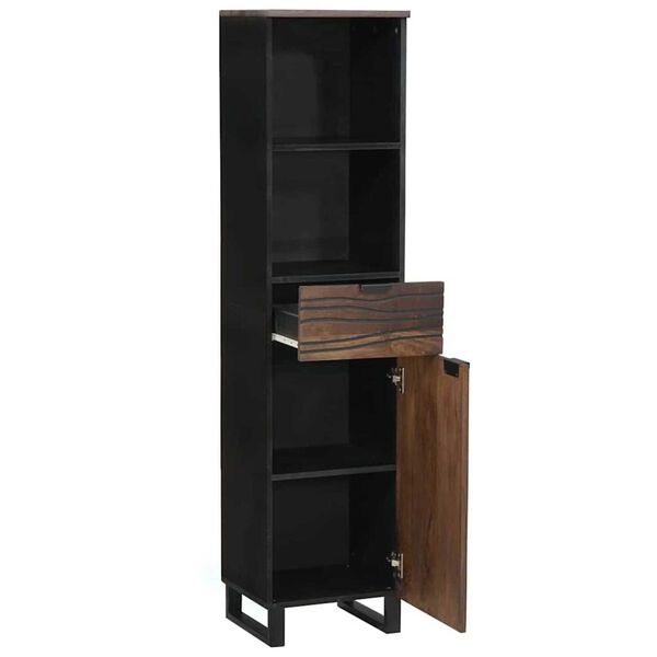 vidaXL Vannas istabas izlietnes skapītis ar plauktu Valriekstu koks