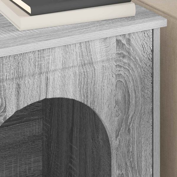 vidaXL Kaķu māja Pelēks Sonoma 53 x 52 x 62 cm Inženierijas koks