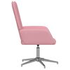 vidaXL atpūtas krēsls, rozā samts