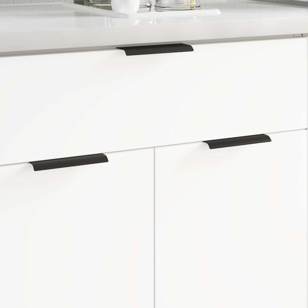 vidaXL Rokturi 12 pcs Melna 120 x 39.6 x 17 mm Alumīnijs